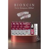 Bioxcin Forte Şampuan Tüm Saç Tipleri 300ML 4'lü Set + Forte Serum 50ml + Jel Hediyeli, snowcosmeticforte4