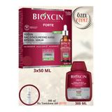 Bioxcin Forte Yoğun Saç Dökülmesi Karşıtı (Saç Serumu 3x50ml +300ML Şampuan) Tüm Saç Tipleri için+JEL HEDİYE