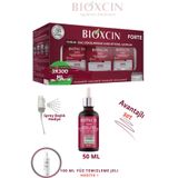 Bioxcin Forte Yoğun Saç Dökülmesine Karşı Şampuan 3x300 ml, Serum 50 ml, Yüz Yıkama Jeli Hediye Set