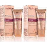 Bioxcin Gold On Skin Işıltılı Nemlendirici Yüz Kremi – Hyalüronik Asitli, Pantenollü, Çiçek Yağları ile Zenginleştirilmiş, Tüm Cilt Tipleri İçin, 50 ml (2 paketi)