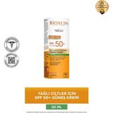 Bioxcin Güneş Kremi 50 ml SPF 50+ Yağlı Ciltler İçin Hipoalerjenik Renksiz Formül