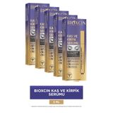 Bioxcin Kaş Kirpik Serumu - Kolajen Hyaluronik Asit Hint Yağı Keratin Peptidleri 5 adet