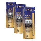 Bioxcin Kaş ve Kirpik Serumu – BioComplex B11, Hyaluronik Asit, Hint Yağı ve Peptit İçerikli – Gürleştirici ve Uzatıcı Etki – 10 ml (3 paketi)