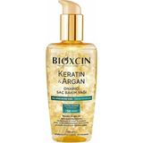 Bioxcin Keratin &amp; Argan Onarıcı Saç Bakım Yağı, 150 Ml, Yıpranmış ve Hasar Görmüş Saçlar