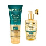 Bioxcin Keratin Argan 150 ml Saç Bakım Yağı+250 ml Saç Bakım Kremi