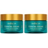 Bioxcin Keratin & Argan Onarıcı Saç Bakım Maskesi 225 ml – Yıpranmış Saçlar İçin Nemlendirici ve Onarıcı Bakım (2 paketi)
