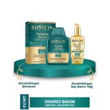 Bioxcin Keratin & Argan Onarıcı Saç Bakım Seti - 4