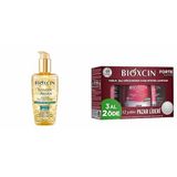 Bioxcin Keratin & Argan Onarıcı Saç Bakım Yağı 150 Ml - Yıpranmış Ve Hasar Görmüş Saçlar ve Bioxsine Bioxcin Forte 3 Al 2 Öde Saç Dökülmesine Karşı Bitkisel Şampuan (3 x 300 ml)