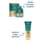 Bioxcin Keratin & Argan Onarıcı Şampuan + Saç Kremi