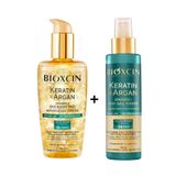 Bioxcin Keratin Argan Saç Bakım Yağı 150ml + Keratin Argan Sıvı Saç Kremi 150ml