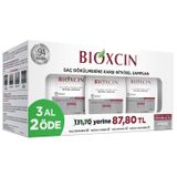 Bioxcin Kuru ve Normal Saçlar için Dökülme Karşıtı 3x300 ml Bitkisel Şampuan