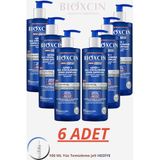 Bioxcin Men+ Sport Kepek ve Saç Dökülmesi Karşıtı Şampuan, 6x500ml, L-Carnitine, Caffeine, Set + 100ml Yüz Temizleme Jeli Hediye