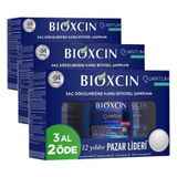 Bioxcin Quantum Şampuan 3 x 300 ml – Yağlı Saçlar İçin Sebum Dengeleyici ve Saç Dökülmesine Karşı Etkili Şampuan (3 Al 2 Öde Set) (3 paketi)