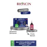 Bioxcin Quantum Yağlı Saçlar İçin 3'lü Şampuan 300 ml + Forte Serum 50 ml, bxquya