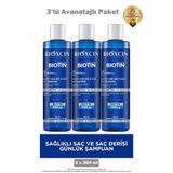 Bioxcin Şampuan Günlük Biotin 300 ml 3 Adet