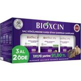 Bioxcin Siyah Sarımsak Şampuan 3 x 300 ml Dökülme Karşıtı Vitaminli Bakım Tüm Saçlar İçin - 1