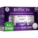 Bioxcin Siyah Sarımsak Şampuan 3 x 300 ml – Saç Dökülmesine Karşı, Biocomplex B11 ve Bitki