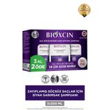 Bioxcin Siyah Sarımsak Şampuan 3x300 ml - Saç Dökülmesine Karşı Zayıflamış Güçsüz Saçlar İçin