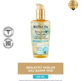 Bioxcin Sülfatsız Saç Bakım Yağı 150 ml – 9 Çiçek Yağı ve B5 Vitamini ile Dökülme Karşıtı, Kuru ve Yıpranmış Saçlar İçin Yoğun Besleyici