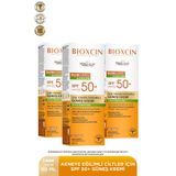 Bioxcin Sun Care Akneye Eğilimli Ciltler SPF50 3x50 ml Güneş Kremi