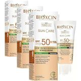 Bioxcin Sun Care Çok Yüksek Korumalı Yağlı Ciltler Için Renkli Güneş Kremi Tinted Spf 50+ 50 Ml (3 paketi)