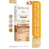 Bioxcin Sun Care Lekeye Eğilimli Ciltler Için Çok Yüksek Korumalı Renkli Güneş Kremi 50 Spf 3 Adet