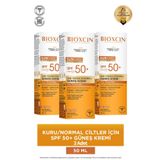 Bioxcin Sun Care Spf50 Çok Yüksek Korumalı Güneş Kremi 50 ml Kuru/Normal Cilt-Kolajen Hyaluronik Asit 3 adet