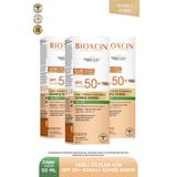 Bioxcin Sun Care Yağlı Ciltler Için Güneş Kremi_Renkli 50+ Spf 50 ml - Renkli 3 adet