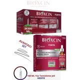 Bioxcin Yoğun Saç Dökülmesine Karşı Forte Şampuan 3x300 ml + Forte serum 3x50 ml + 100 Ml Jel HEDİYE