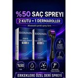 Bioxinin Forte %5 60 Ml 2'Li Paket + Derma Roller 540 Titanyum 0.5 Mm