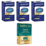 Bioxinin Forte Minoksidil 5 Deri Spreyi 60 Ml 3 Adet + Bioxcin Keratin & Argan Onarıcı Şampuan 300 Ml