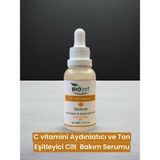 Biozef C Vitamini Aydınlatıcı ve Ton Eşitleyici Bakım Serumu 30 ml (%5 Ascorbic Acid & Hyaluronic Acid %0,3)