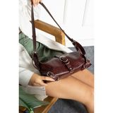 Bipanya Carla Kemerli Kadın Omuz Çantası BP-4802O - Bordo