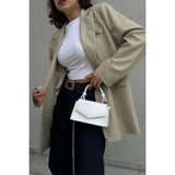 Bipanya Rosie Rugan Model Kadın Omuz Çantası BP-4807O - Beyaz