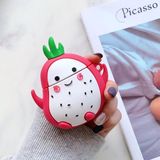 Bipower Airpods 1-2 Uyumlu Kılıf Ejder Meyvesi Kırmızı - Renkli