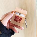 Bipower Airpods 1-2 Uyumlu Kılıf Hediye Kutusu Kahverengi - Renkli