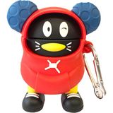 Bipower Airpods 1-2 Uyumlu Kılıf Mini Masked Kırmızı - Renkli