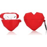 Bipower Airpods Pro Uyumlu Kılıf Origami Kalp Kırmızı - Renkli