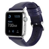 BİPOWER Apple Watch 38-40mm KRD10 Deri Kordon LACİVERT