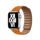BİPOWER Apple Watch 38-40mm KRD14 Deri Kordon Turuncu