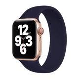 BİPOWER Apple Watch 42-44mm KRD18 Silikon Solo Kordon S Beden Lacivert