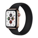 BİPOWER Apple Watch 42-44mm KRD18 Silikon Solo Kordon S Beden Siyah