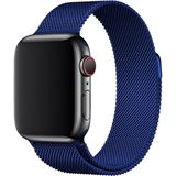 Bipower Apple Watch Uyumlu 38-40MM Krd1 Metal Hasır Kordon Lacivert - Lacivert