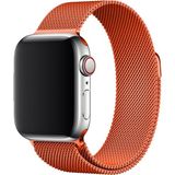 Bipower Apple Watch Uyumlu 42-44MM Krd1 Metal Hasır Kordon Turuncu