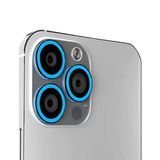 Bipower Binano Iphone 13 Pro/13 Pro Max Fosforlu Mavi Kamera Koruyucu