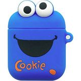 Bipower Bipower Airpods 1-2. Nesil Uyumlu Kılıf Cute Cookie Mavi - Renkli