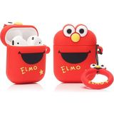 Bipower Bipower Airpods 1-2. Nesil Uyumlu Kılıf Elmo Kırmızı - Renkli