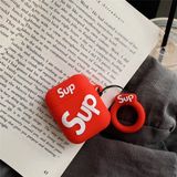 Bipower Bipower Airpods 1-2. Nesil Uyumlu Kılıf Sup Kırmızı - Renkli