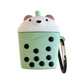 Bipower E2M AIRPODS 1-2 KILIF BEAR TEA YEŞiL