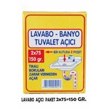 Bir Kutuda İki Poşet (75gr+75gr) Etkili Lavabo Tuvalet Banyo Gider Açıcı